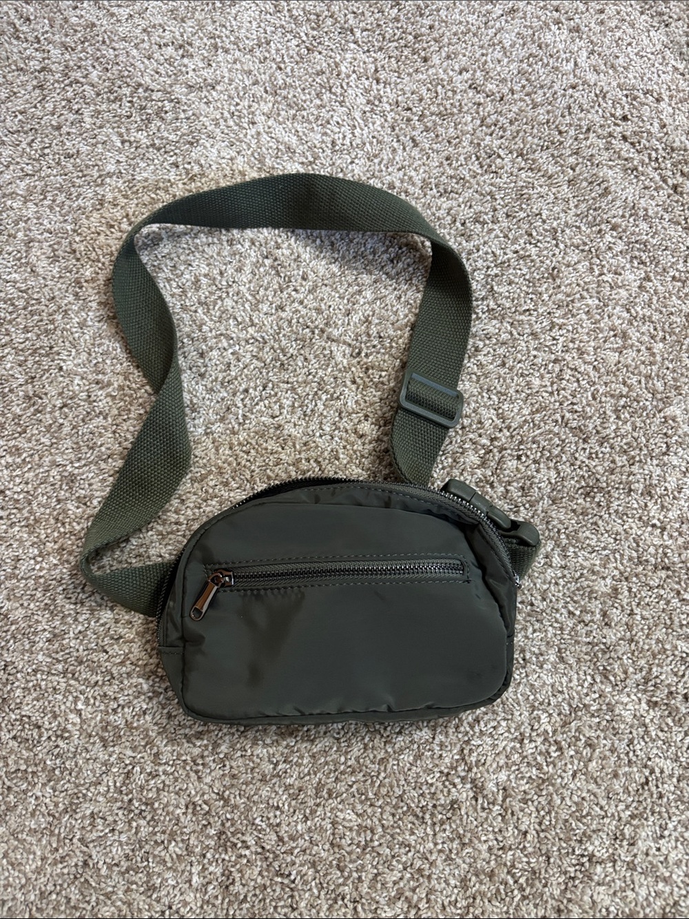 Olive Green Crossbody Sling Bag